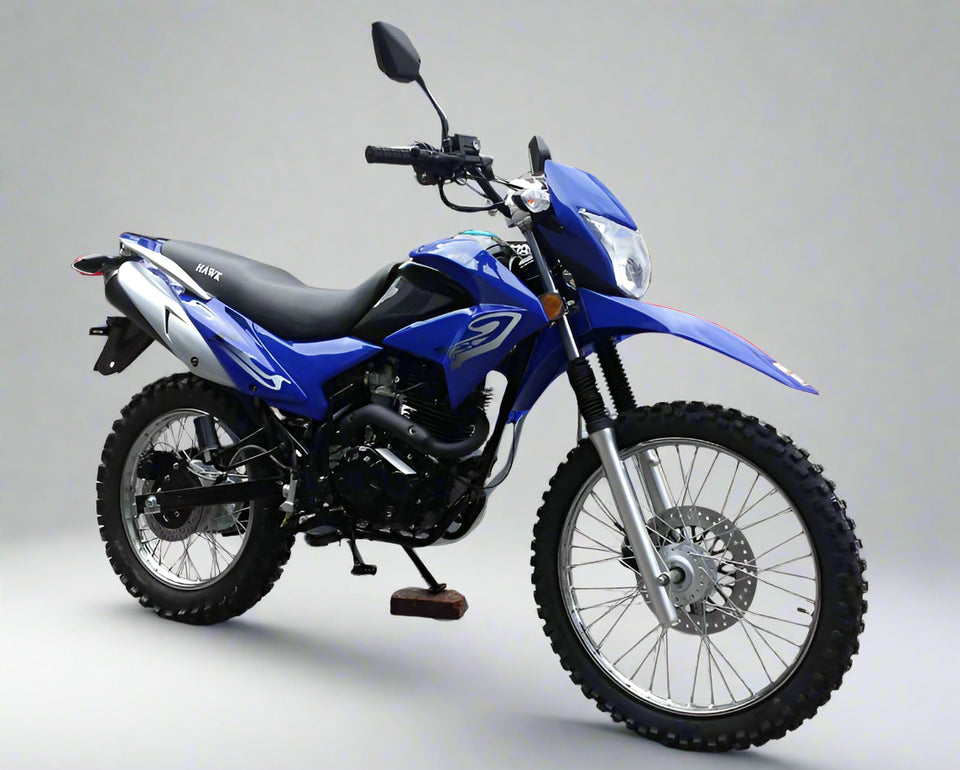 Pro Hawk-X 250cc Dual Sport Motorcycle | 5-Speed Manual Transmission Blue