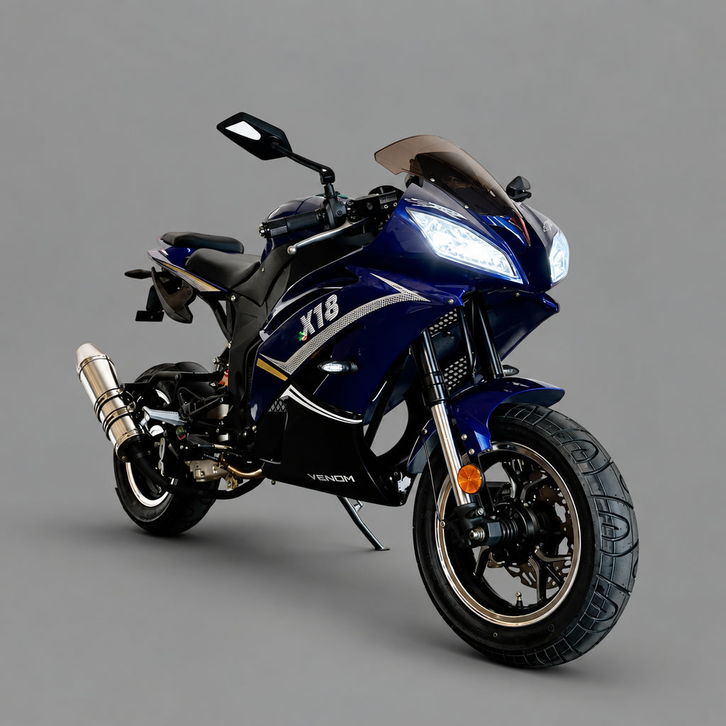 50cc フルカウル DF50SST Super Ninja 50cc zxr6 Moped | Electric Start