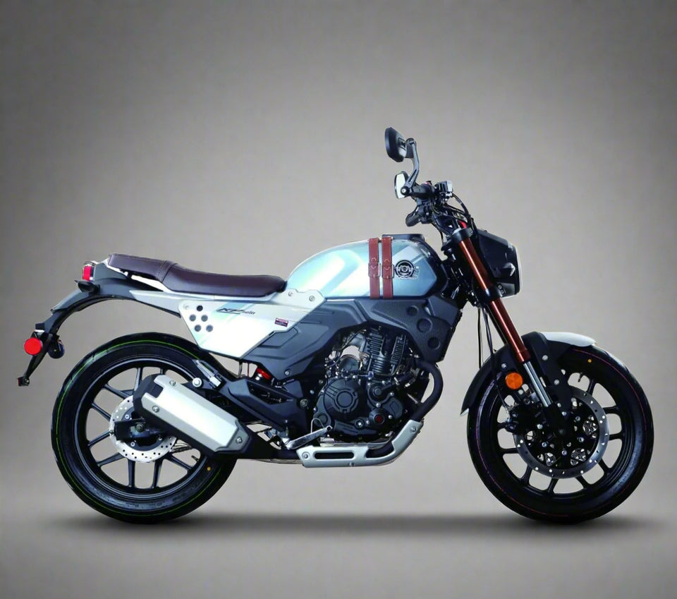 KPM200 Lifan 200cc Retro Motorcycle | EFI Fuel-Injected | KP Master LF200-3B Blue 2-Year Warranty (Included)