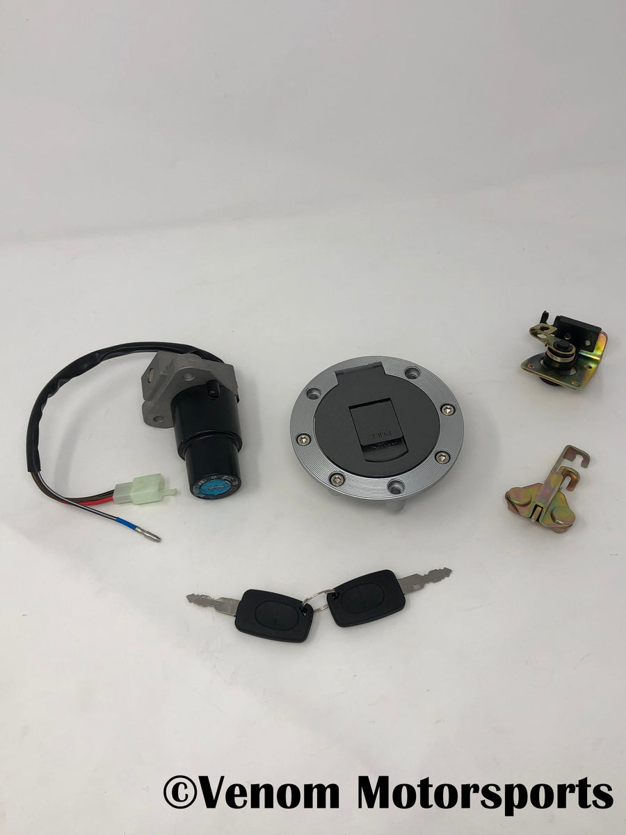 Key Ignition + 2 Keys + Locking Gas Cap | Venom X22 Series