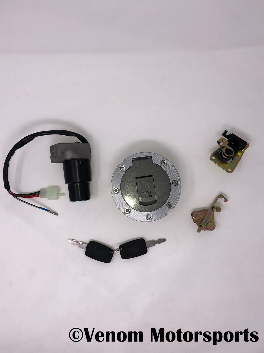 Key Ignition + 2 Keys + Locking Gas Cap | Venom X22 Series