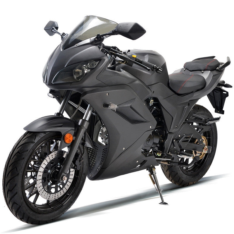 Boom Ninja SR9 125cc Full-Size Motorcycle - Street Legal Black