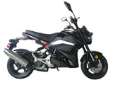 Slash 50 Moped Scooter 49cc Bike - PMZ50-M3 Metallic Black