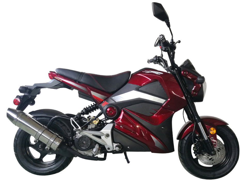 Slash 50 Moped Scooter 49cc Bike - PMZ50-M3 Metallic Red