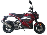 Slash 50 Moped Scooter 49cc Bike - PMZ50-M3 Metallic Red