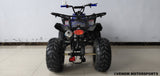 200cc Full-Size Adult ATV Automatic + Reverse - Blue - Back View