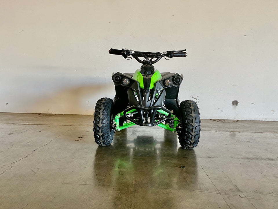 Mototec Renegade Electric Mini ATV | 36V | 500W Brushless - Front - Green