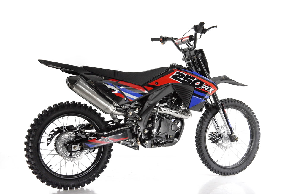 Apollo 250cc RFZ Motocross Dirt Bike | 5-Speed Manual | DB-36 Red