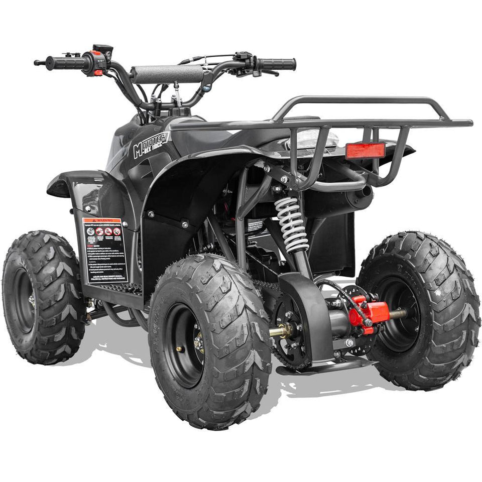 Mototec Rex 110cc ATV | 4-Stroke Automatic Transmission - Black - Side View