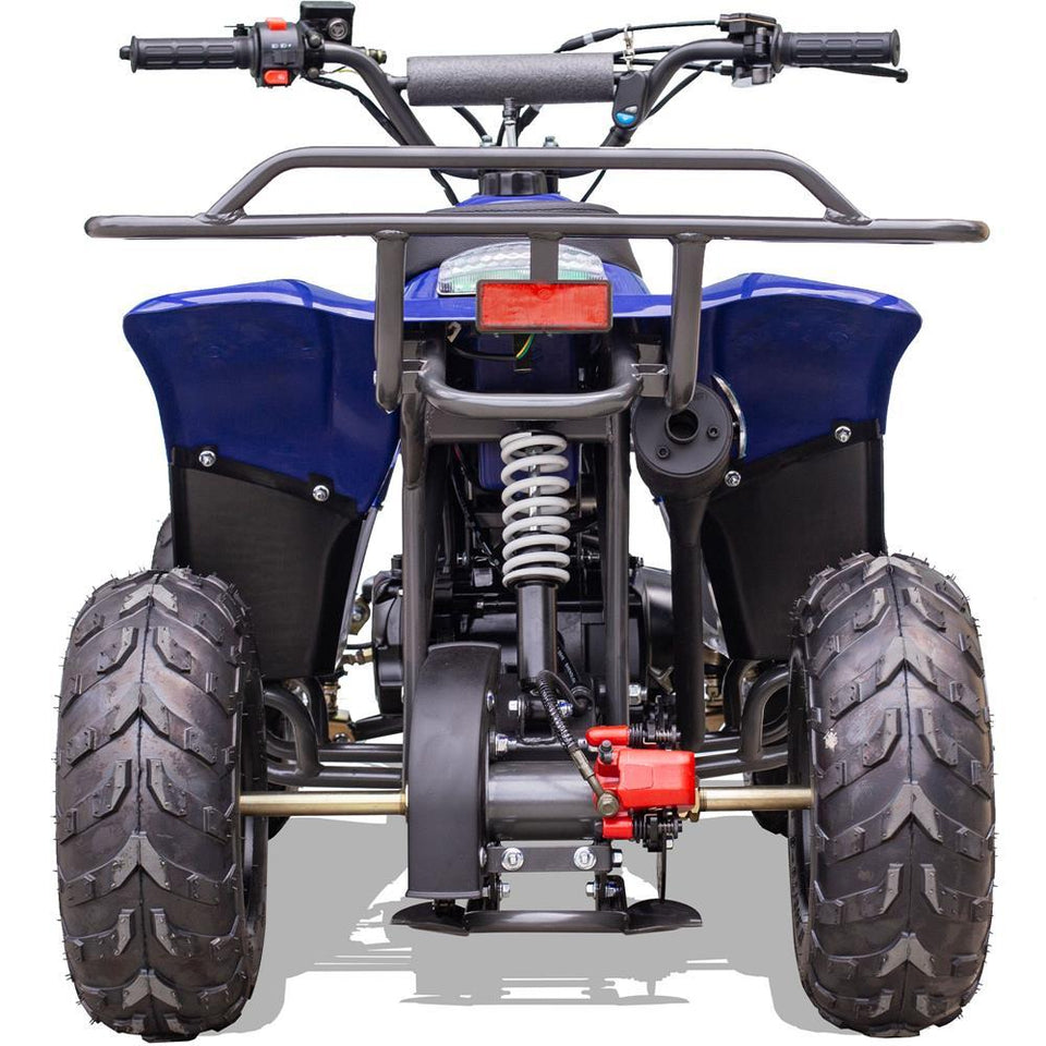 Mototec Rex 110cc ATV | 4-Stroke Automatic Transmission - Blue - Back View