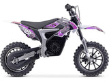Mototec 500w Electric Dirt Bike | Motocross Lithium-Ion 36 Volts Purple