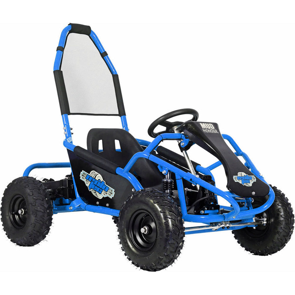 mototec electric go kart - blue
