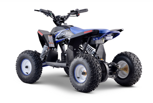 Electric Mid-Size ATV 1300 Watts 48 Volts Lithium - Blue - Side View