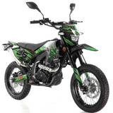 Apollo 250cc Dual Sport Motocross Dirt Bike -Street Legal - DB-36 DOT Green