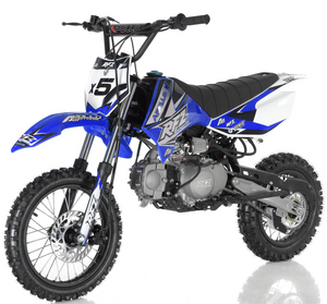 DB-x5 125cc manual transmission apollo dirt bike pit bike motocross vitacci motorcycles blue