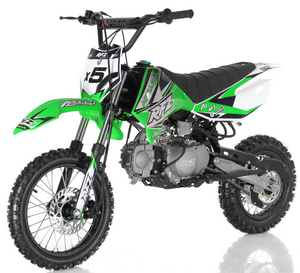 DB-x5 125cc manual transmission apollo dirt bike pit bike motocross vitacci motorcycles green