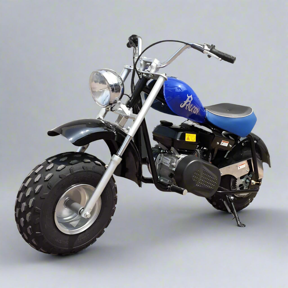 Falcon 200CC Mini Bike Chopper Motorcycle MB 200 | HS200Y-A Blue