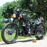 250cc Bobber Chopper Motorcycle Street Legal DF250RTB Black