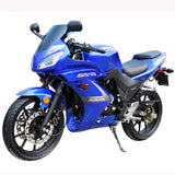 Premium 250cc SXR Full-Size Motorcycle Super Pocket Bike Blue