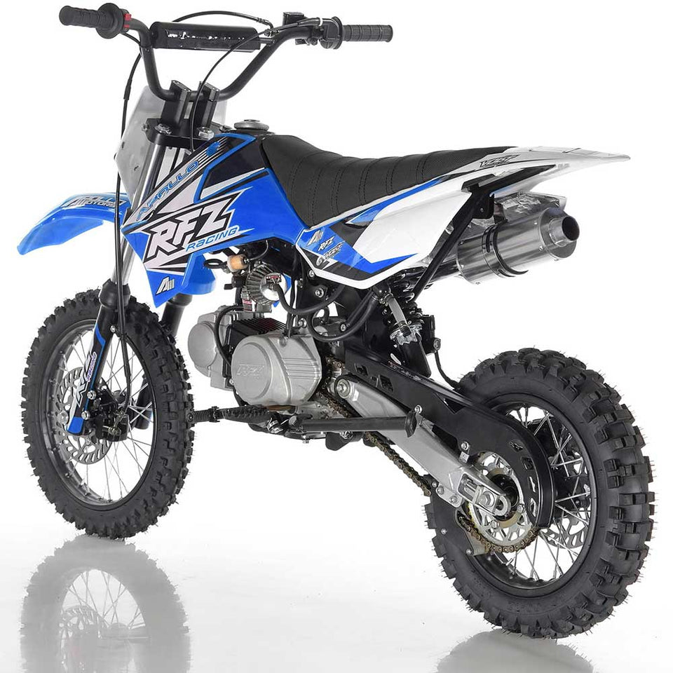 Apollo RFZ Motocross 125cc Dirt Bike - Fully Automatic DB-X6 - Blue Rear