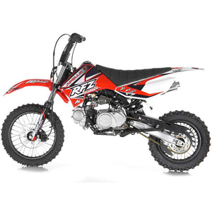 Apollo RFZ Motocross 125cc Dirt Bike - Fully Automatic DB-X6 - Red - Left