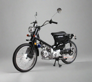 4 speed Moped Scooter Black