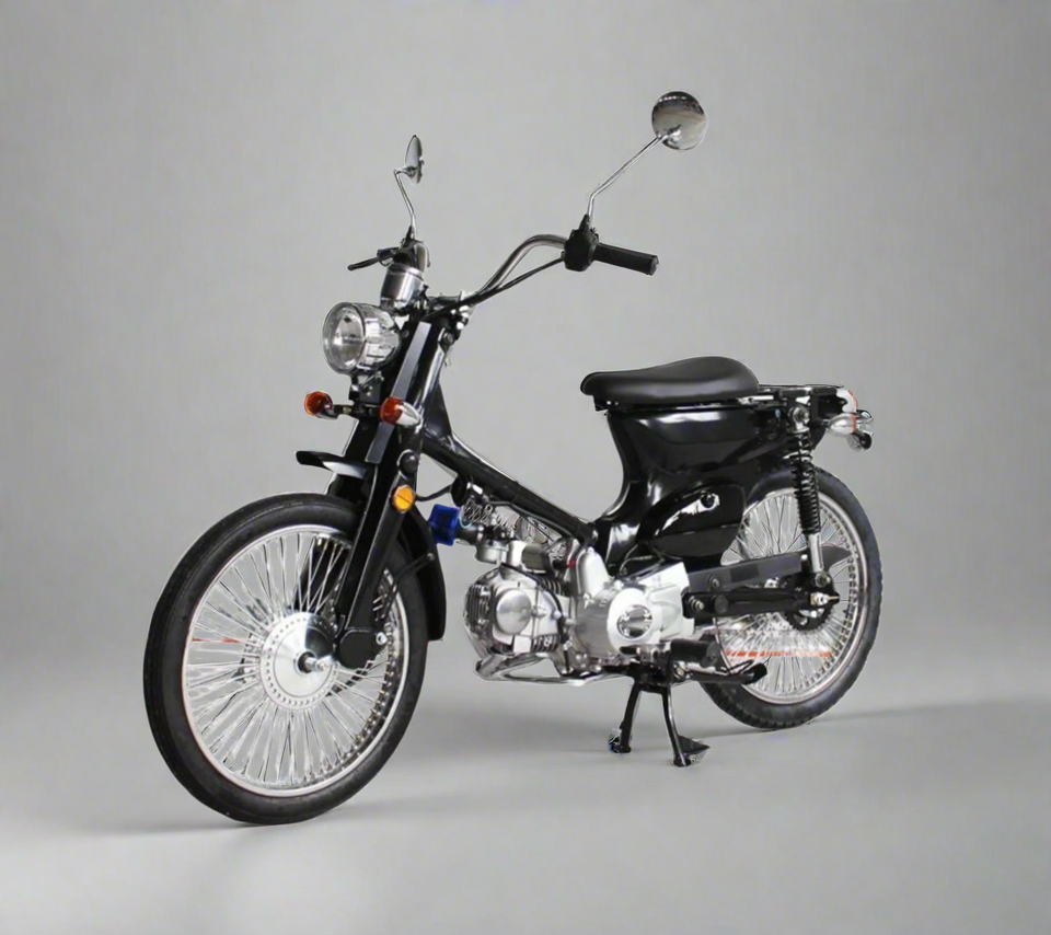 4 speed Moped Scooter Black