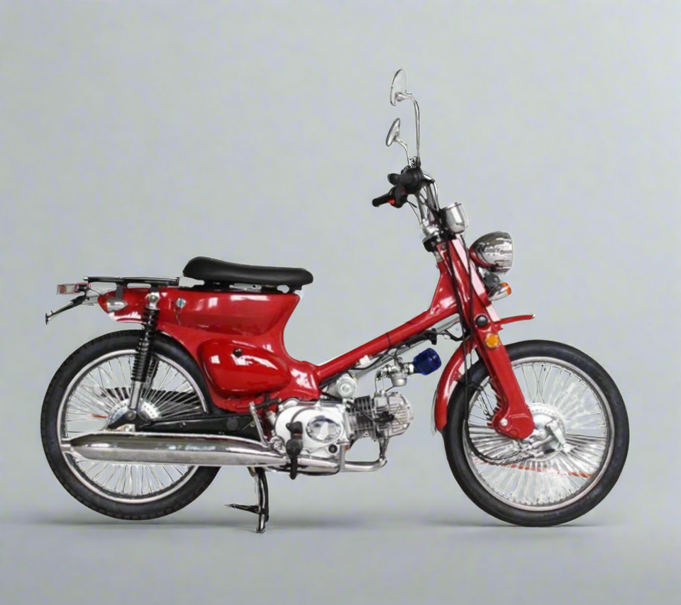 Cub 125cc Moped Scooter Red