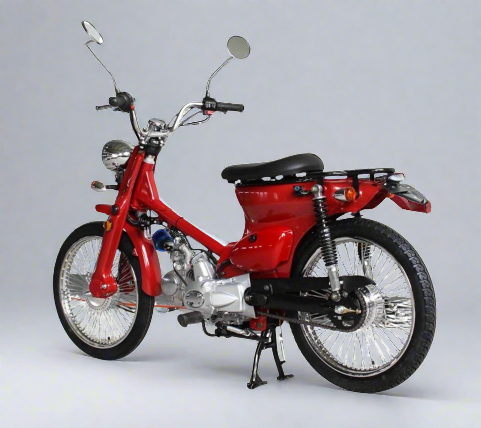 Red motorcycle for beginners