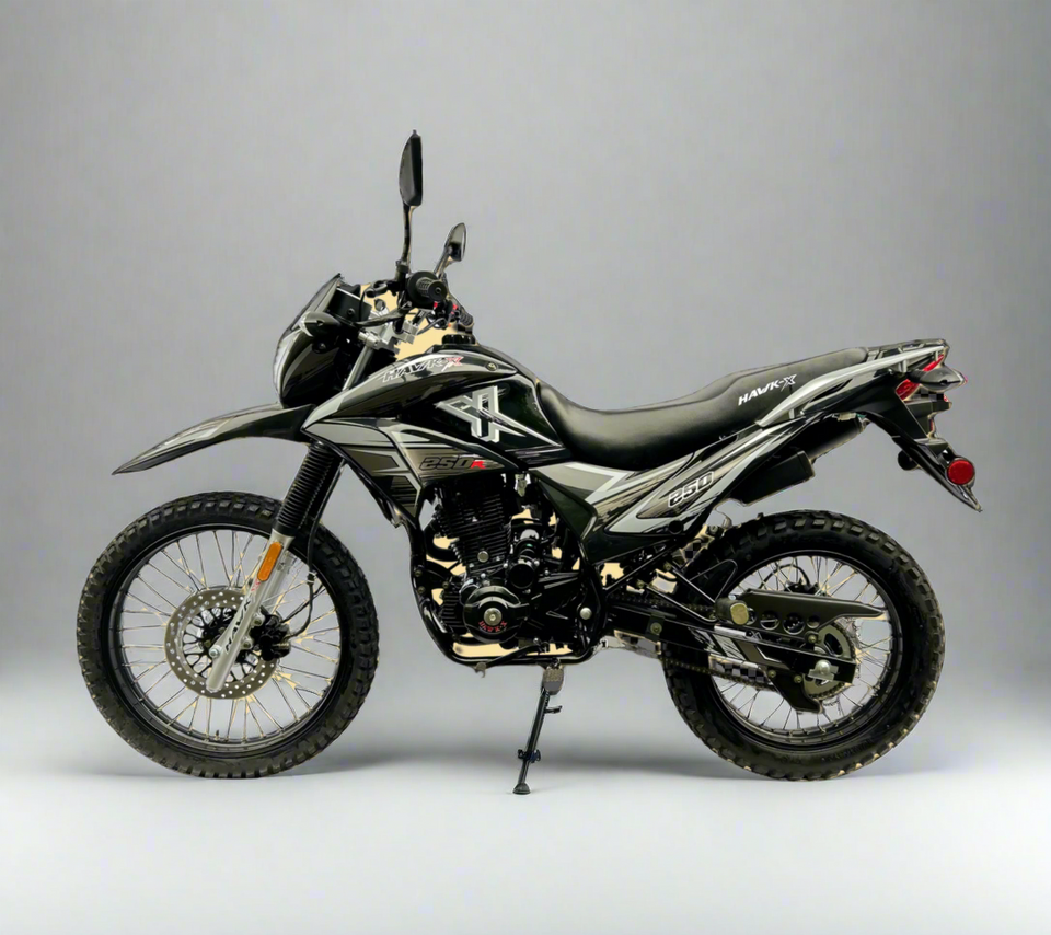 Pro Hawk-X 250cc Dual Sport Motorcycle | 5-Speed Manual Transmission
