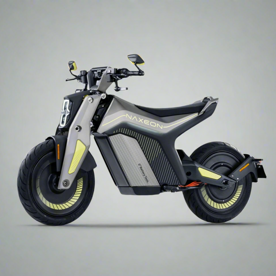 NAXEON I AM | 6.5KW Motor | 72V Lithium Electric Motorcycle | Automatic Street Legal Accona Gray