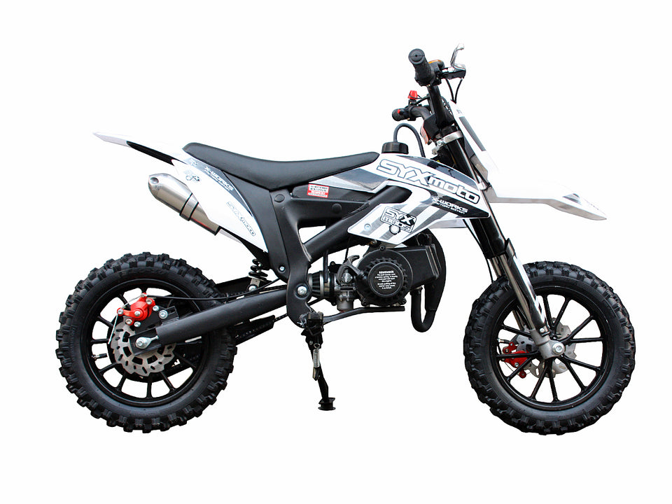 SyxMoto 49cc 2-Stroke Motocross Dirt Bike - PAD50-3 Black