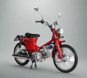 Red Moped Scooter