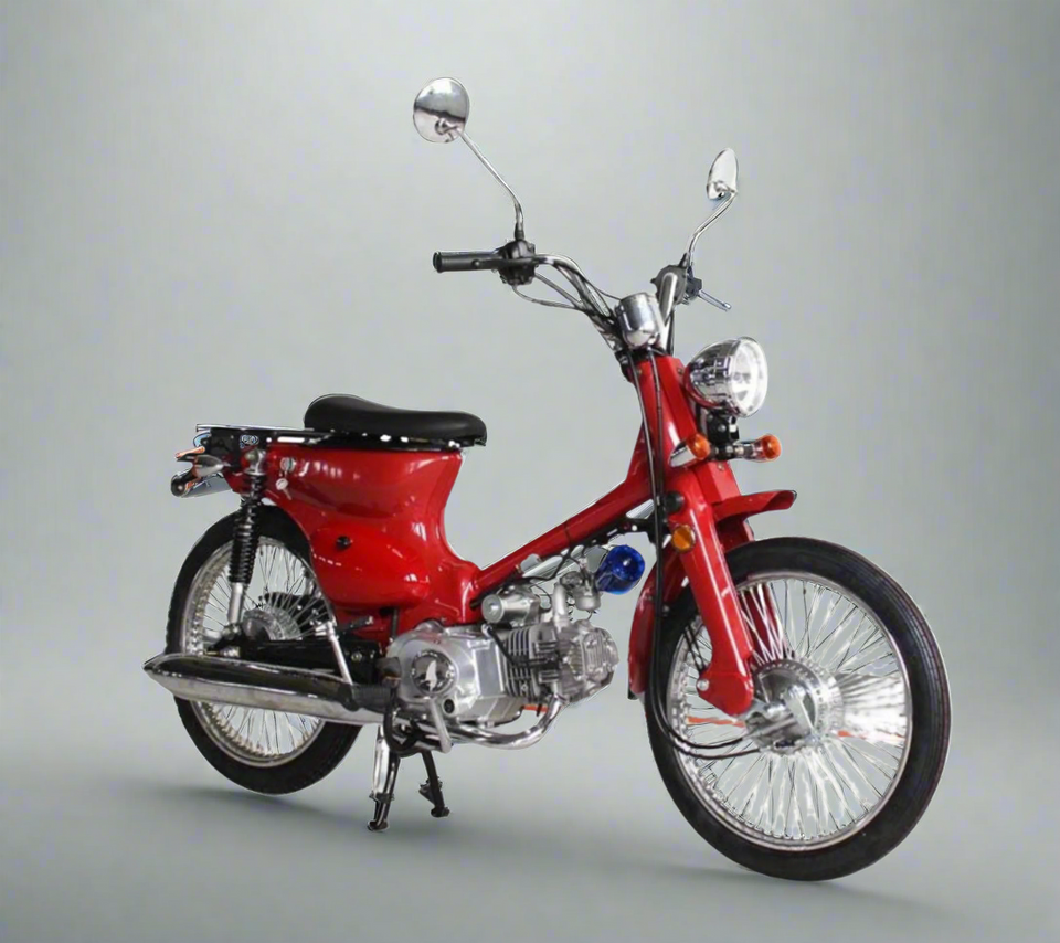 Red Moped Scooter