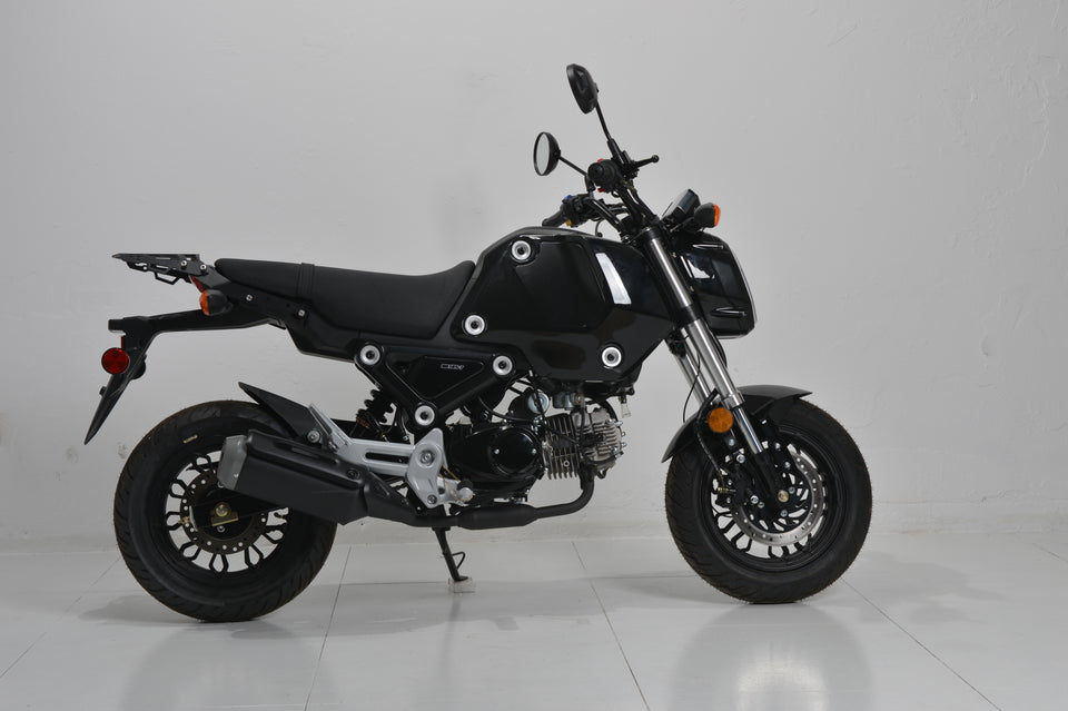 Vader GEN III 125cc Motorcycle | 4-Speed Manual | BD125-7 Black