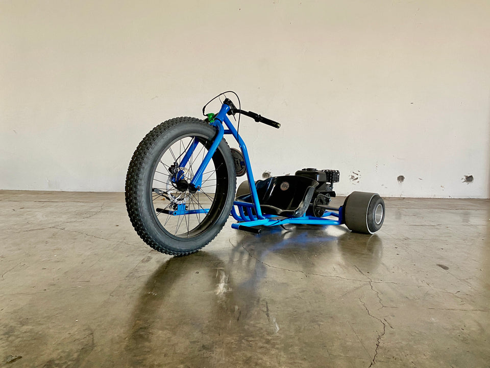 Drift Trike Gang Fat Drifter Three-Wheels 200cc [PRE-ORDER OCTOBER 15TH 2025] Blue & Black (Black Seat)