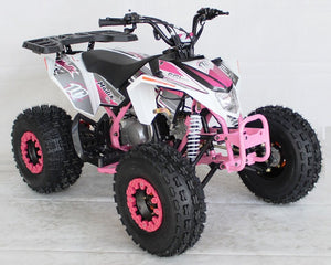 EGL 125cc Racing Madix ATV | Automatic + Reverse White Pink