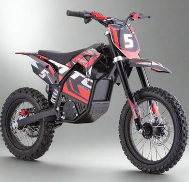MotoTec Pro 2000W Electric Dirt Bike | 60V Lithium Powered Red