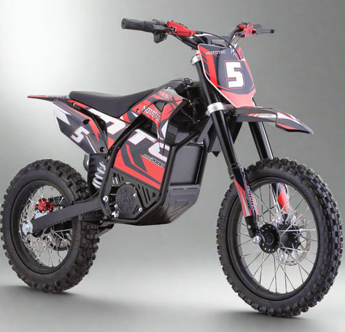MotoTec Pro 2000W Electric Dirt Bike | 60V Lithium Powered Red