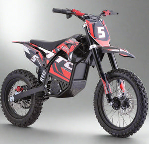 MotoTec Pro 2000W Electric Dirt Bike | 60V Lithium Powered Red