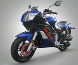 Roma 150cc Automatic Motorcycle - Street Legal Blue