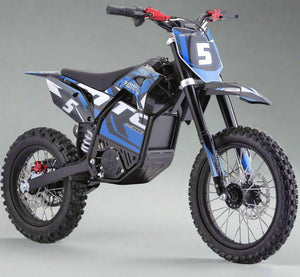 MotoTec Pro 2000W Electric Dirt Bike | 60V Lithium Powered Blue