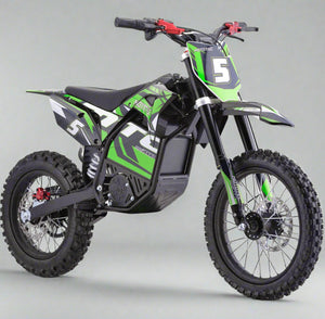 MotoTec Pro 2000W Electric Dirt Bike | 60V Lithium Powered Green