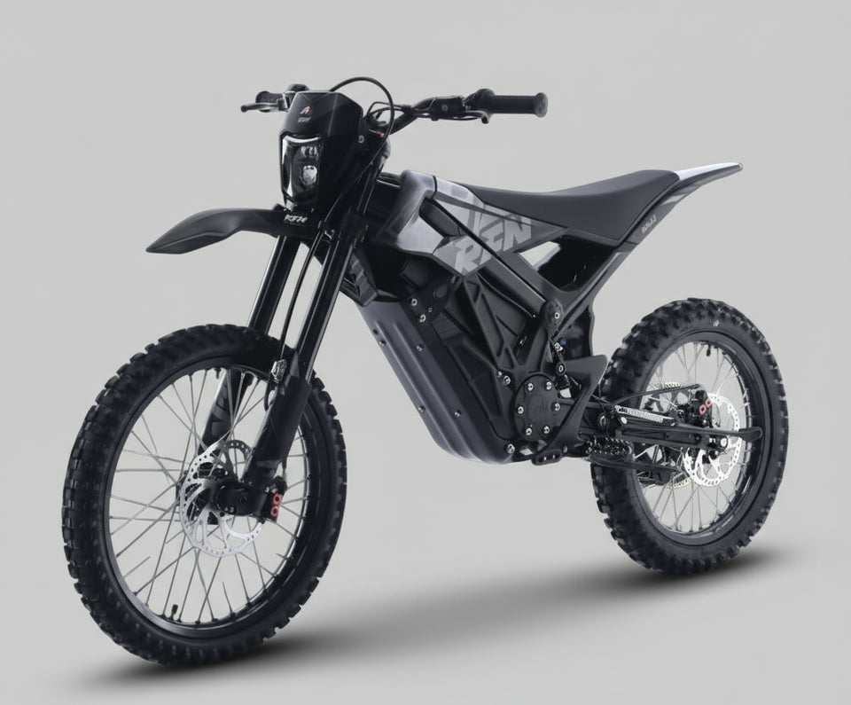 RFN Ares Rally 5000W Electric Dirt Bike | 74V Lithium Powered Black