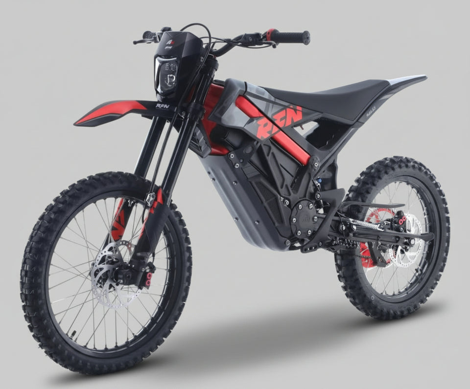 RFN Ares Rally 5000W Electric Dirt Bike | 74V Lithium Powered Red