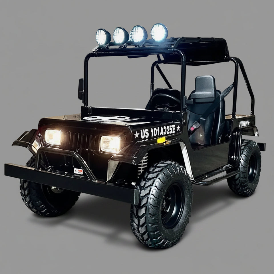 Willys 200cc Mini Jeep | Full Size | Automatic Black