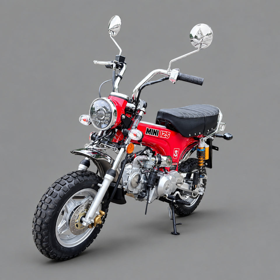Venom Mini 125 | Semi-Auto Motorcycle | 4-Speed Red