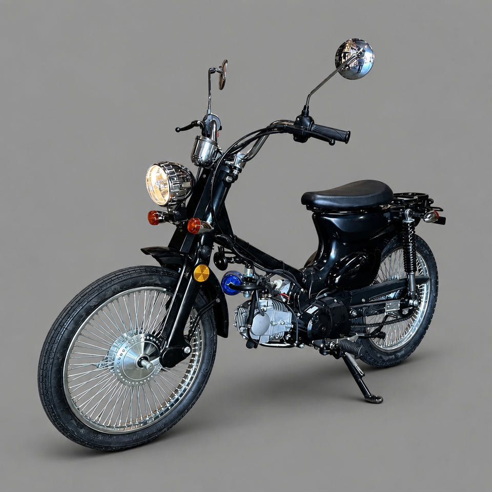 Cub 125cc Moped Scooter - 4-Speed Manual | DF125RTX Black