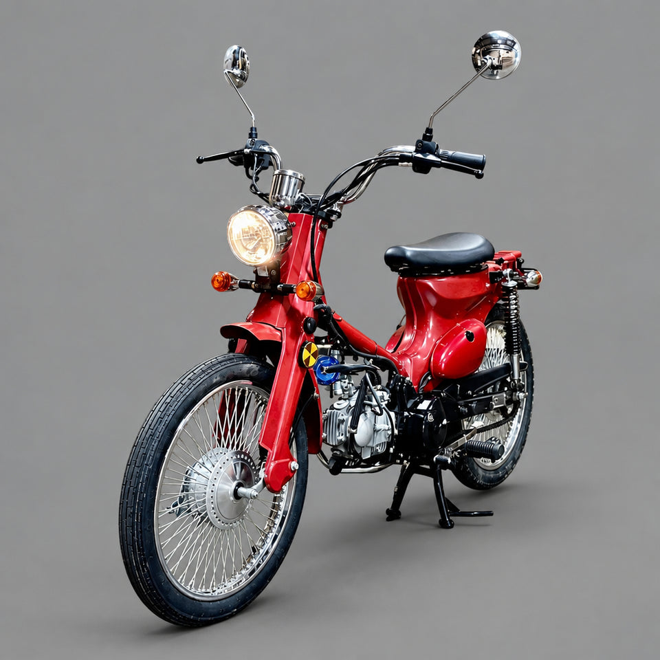 Cub 125cc Moped Scooter - 4-Speed Manual | DF125RTX Red