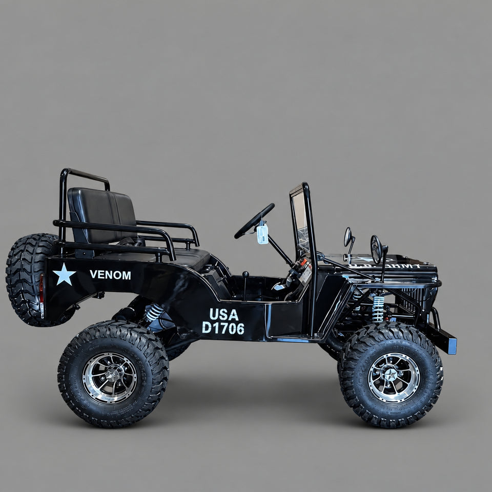 Venom 125cc Mini Jeep | Willys Edition | 3-Speed | Off Road